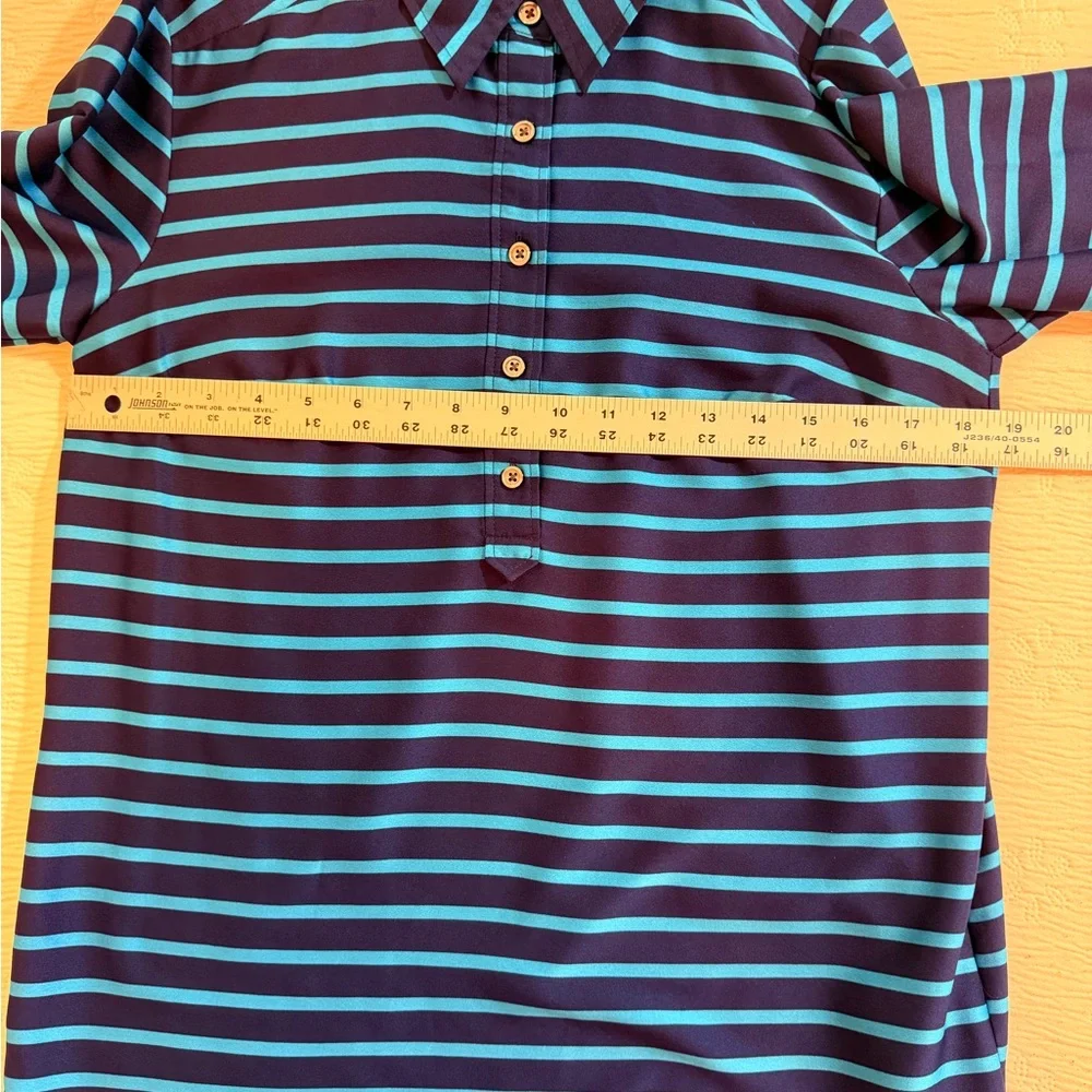 Ann Taylor Blouse Top Long Sleeve blue size 6 - Picture 11 of 12
